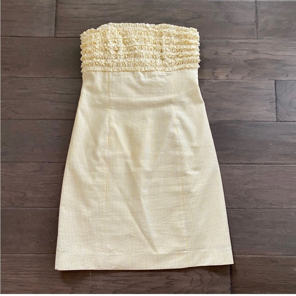 Lilly Pulitzer Seersucker Strapless Dress
